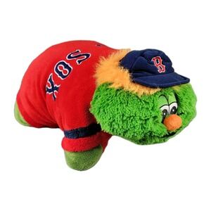 Genuine MLB Boston Red Sox Wally Green Monster Mascot Pillow Pet 18" Plush